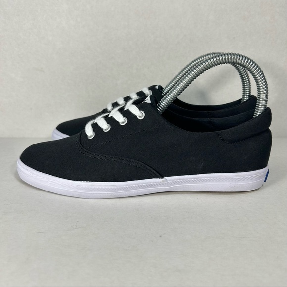 New Keds Canvas Breathable Black Lace Up Sneakers Shoes; Women’s Size 6 - Picture 4 of 15